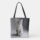 Tote Bag Chaton tigré bleu (Dos)