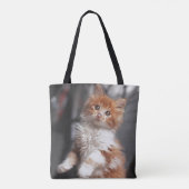 Tote Bag Chaton tigré orange (Dos)