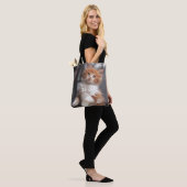 Tote Bag Chaton tigré orange (Sur le modèle)