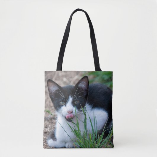 Tote Bag chaton tuxedo (Devant)