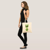 Tote Bag Chaton vert de sucre de zombi (Devant (modèle))