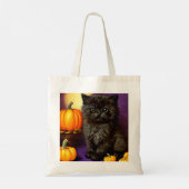 Tote Bag Chaton vintage Halloween (Dos)