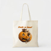 Tote Bag Chatons à Jack-o-Lantern (Devant)