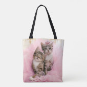 Tote Bag Chatons doux dans les diadèmes et le tutu (Dos)