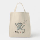Tote Bag Chats amusants dans un style mignon (Dos)