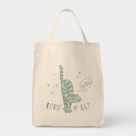 Tote Bag Chats amusants dans un style mignon (Devant)