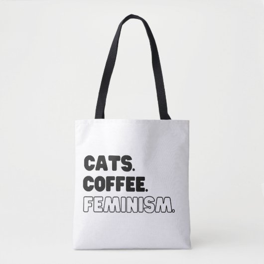 Tote Bag Chats Café Féminisme (Devant)