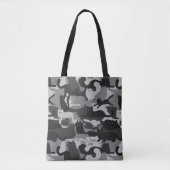 Tote Bag Chats Camouflés Gris Motif Chats Kitty Gris Camo (Devant)