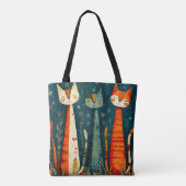Tote Bag Chats colorés mignons (Dos)