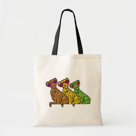 Tote Bag Chats Cool Cheetah (Devant)