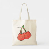 Tote Bag Chats de fruits de cerise (Dos)