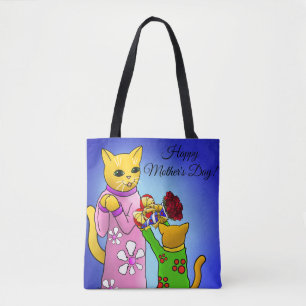 Tote Bag Chats de la fête des mères