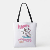 Tote Bag Chats de la Fête des Mères, style kawaii (Dos)