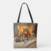 Tote Bag Chats de Noël (Dos)