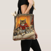 Tote Bag Chats de Noël (De près)
