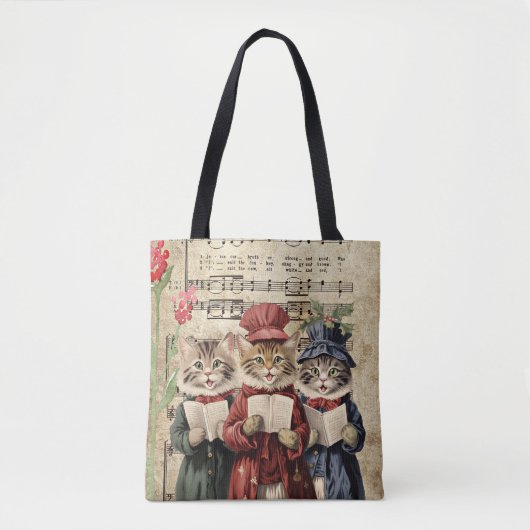 Tote Bag Chats de Noël (Devant)