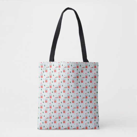 Tote Bag Chats de Noël mignons (Devant)