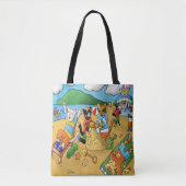 Tote Bag Chats de plage d'été (Devant)