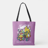 Tote Bag Chats déplaisants Halloween Art : Paw-sitly Fright (Dos)
