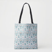 Tote Bag Chats d'hiver Whimsical : Adorable Vector Design F (Devant)