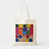 Tote Bag Chats et fruits contemporains modernes (Devant)