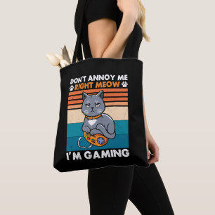 Tote Bag Chats Et Jeux Pour Le Jeu Vidéo Amoureux des chats