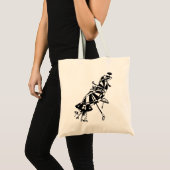 Tote Bag Chats Façades Parasols Parasols Dessin d'art d'enc (Devant (produit))