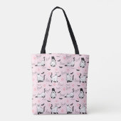 Tote Bag Chats fantômes mignons Halloween (Dos)