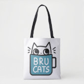 Tote Bag Chats Fourre-tout de Bru (Devant)