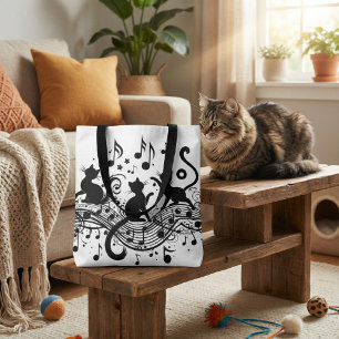 Tote Bag Chats mélodiques