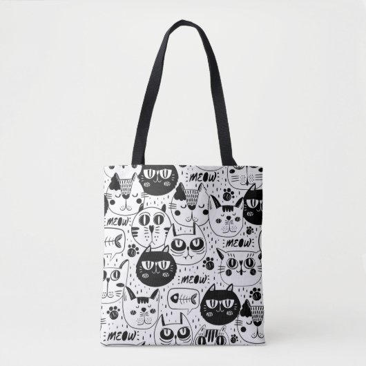Tote Bag Chats mignons (Devant)