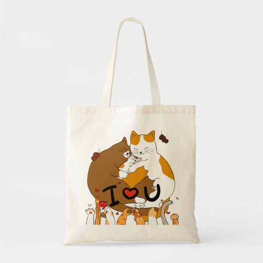Tote Bag Chats mignons (Devant)