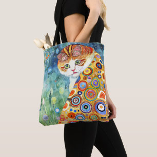 TOTE BAG CHATS MINOUS COLORÉS ABSTRAITS