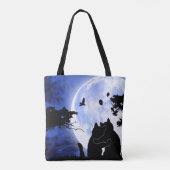 Tote Bag chats pleine lune (Dos)