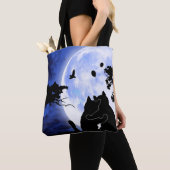Tote Bag chats pleine lune (De près)