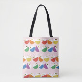 Tote Bag Chats Rainbow (Devant)