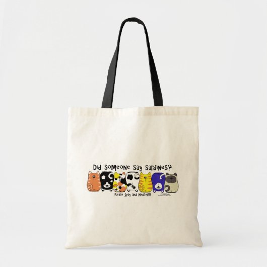Tote Bag Chats Sardine (Devant)