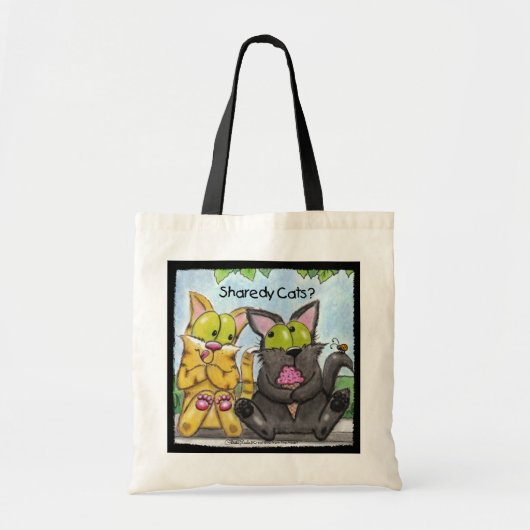 Tote Bag Chats Sharedy - Silencieux et pourri (Devant)