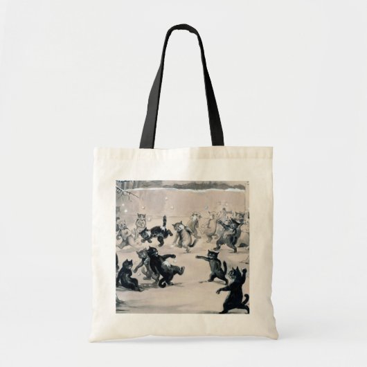 Tote Bag Chats Snowball Combat, Louis Wain (Devant)