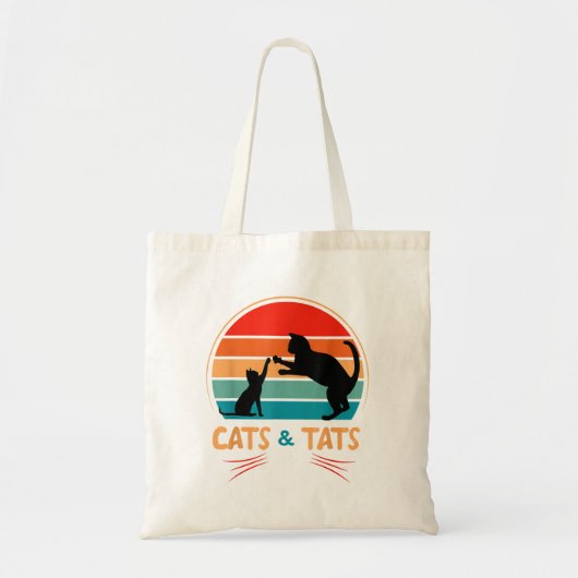 Tote Bag Chats & Tats - Chat (Devant)