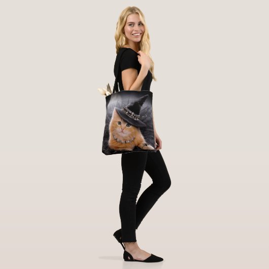 Tote Bag Chatte à sorcière glamour (Sur le modèle)