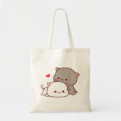 Tote Bag chatte mochi peach (Devant)