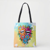 Tote Bag Chatty Blossoms Taza (Devant)