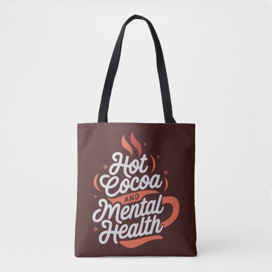 Tote Bag Chaud cacao et santé mentale Personnalisé (Devant)