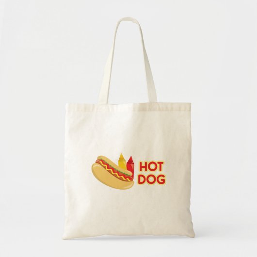 Tote Bag Chaud Chien Mustard Ketchup Condiments (Devant)