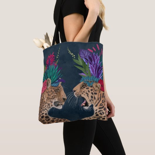 Tote Bag Chaud House Leopards | Un couple (De près)
