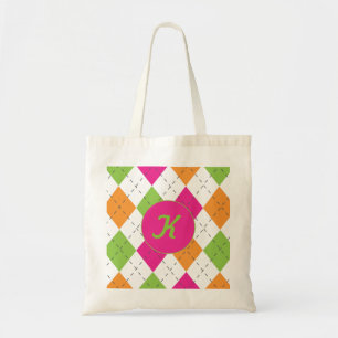 Tote Bag Chaud pâlissez - la damassé rose, verte et bleue