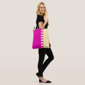 Tote Bag Chaud rose élégant tendance (Sur le modèle)