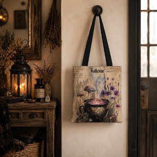 Tote Bag Chaudière Botanique Herbal Magique