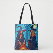 Tote Bag Chaudière ensorcelée des sorcières mystiques (Devant)